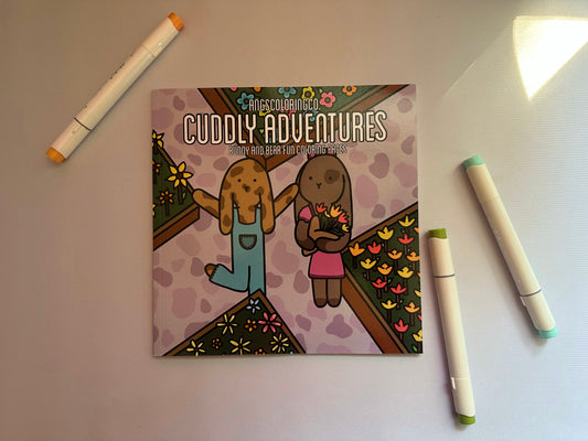 Cuddly Adventures: Bunny and Bear Fun Coloring Book