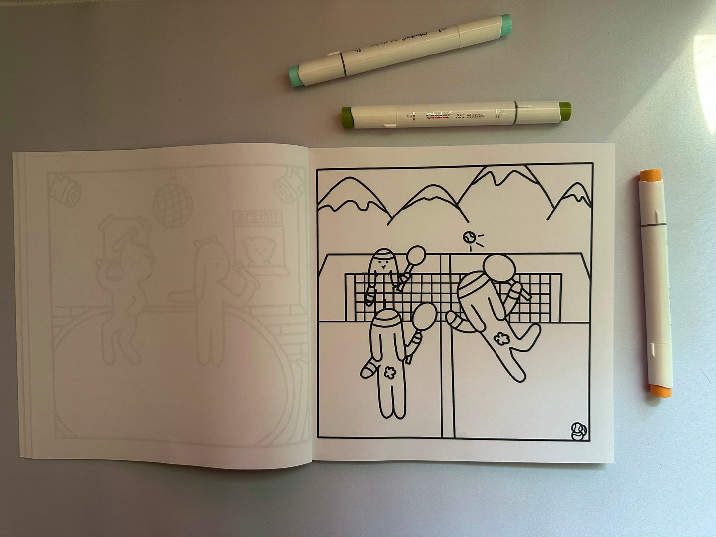 Cuddly Adventures: Bunny and Bear Fun Coloring Book
